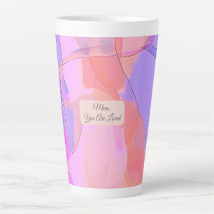 Mam, Je Wordt Bemind Abstract Pastel Latte Mok
