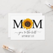 Mam, jij bent de beste Moederdag op maat Kaart (Voorkant / Achterkant in situ)