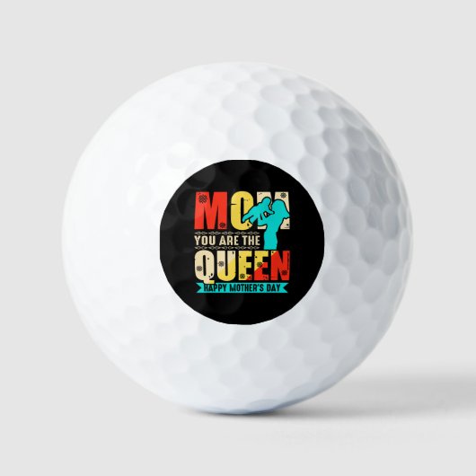 Mam, jij bent de Queen-67761 Golfballen (Voorkant)