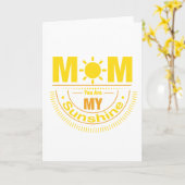 Mam, jij bent mijn zonnige Kaart (Gele Bloem)