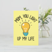 Mam, jij verlicht mijn leven // Leuk Moederdag (Staand voorkant)