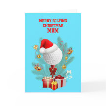 Mam Kerstmis Golfball