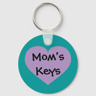 Mam Keys Lavender Heart Sleutelhanger