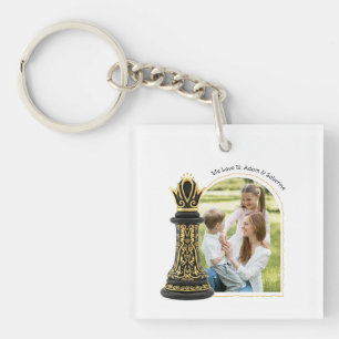 MAM Koningin van mijn leven, Gouden Schrift Zwarte Sleutelhanger