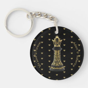 MAM Koningin van mijn leven, Gouden Schrift Zwarte Sleutelhanger