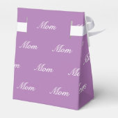 Mam lavender white custom script elegant chic bedankdoosjes (Achterkant)