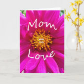 Mam = Liefde Kaart (Gele Bloem)