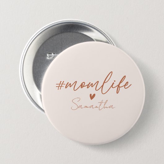 Mam Life Ronde Button 7,6 Cm (Voorkant /achterkant)