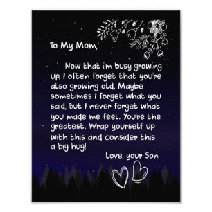 Mam Lovers   Voor mijn moeder hou ik erg veel van  Foto Afdruk