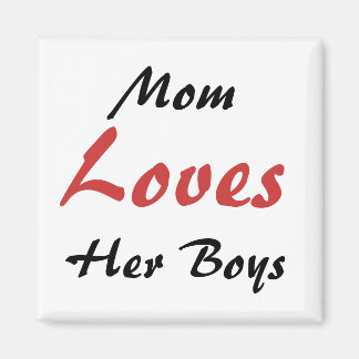 Mam Loves Haar Jongens Koelkast Magnet Magneet