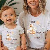 Mam Matching Fox Onze eerste Moederdag Samen T-shirt