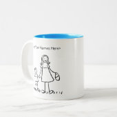 Mam & me - Aangepaste Mokken voor moeder en jongen (Voorkant links)