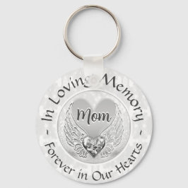 Mam Memorial Heart Keychain