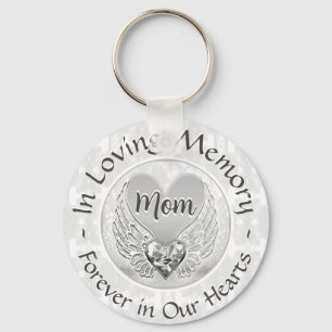 Mam Memorial Heart Keychain