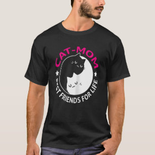 Mam met beste vrienden voor het leven Yang Cat T-shirt