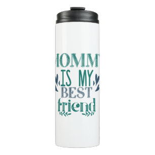 Mam met een paar cadeautjes is mijn beste vriend thermosbeker