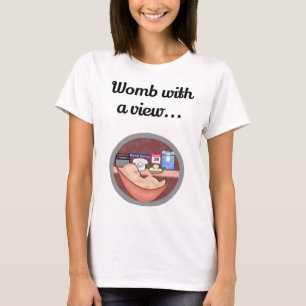 Mam met een Uitzicht Funny Pregnancy Humor T-shirt