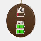 Mam met lage batterijcapaciteit keramisch ornament (Links)