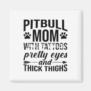 Mam met Tattoos ogen dik Magneet