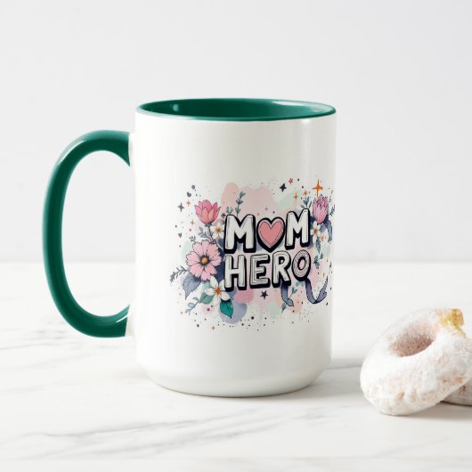 Mam mijn Held Mok (Met donut)