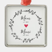 mam | Mimi Jaar Oost | Heart Ceramic Ornament (Voorkant)