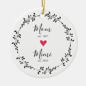 mam | Mimi Jaar Oost | Heart Ceramic Ornament (Voorkant)