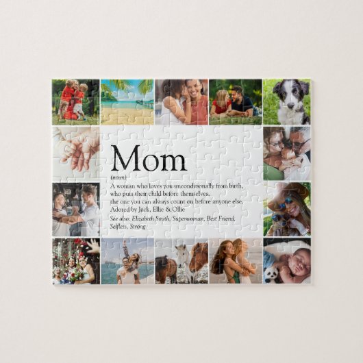 Mam, moeder, moederdefinitie 14 Foto Legpuzzel (Horizontaal)