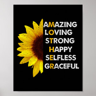 Mam Moederdag Mam Verbazingwekkend Liefdevolle Ste Poster