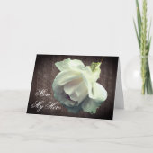 Mam My Hero White Rose Kaart (Voorkant)