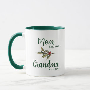 Mam naar Oma Kerstmis Vakantie Custom Mok