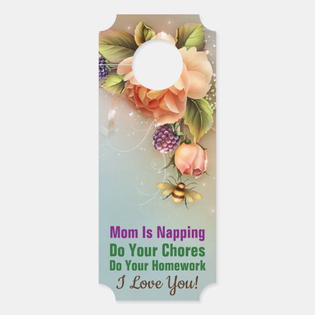 Mam neigt - labels voor kleine deurhangers (Voorkant)