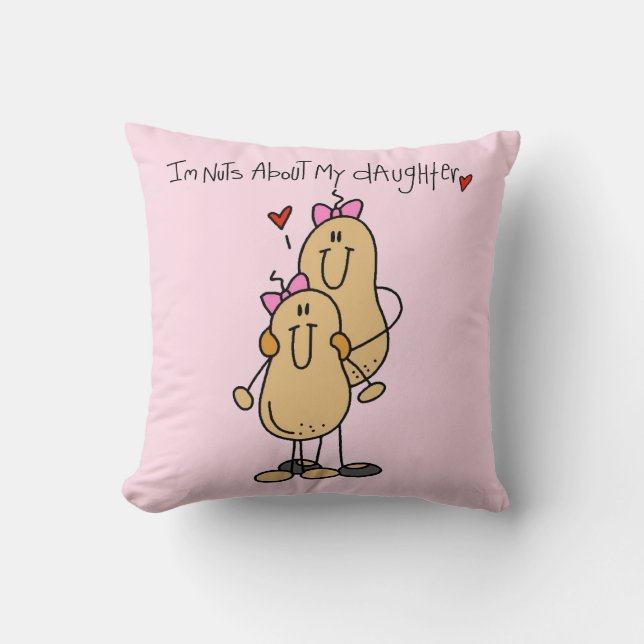 Mam - Nuts over mijn T-shirts en cadeautjes Kussen (Voorkant)