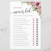 Mam of Pap Baby shower Spel (Voorkant)