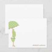 Mam om Baby shower te worden Dank je kaarten (Voorkant / Achterkant)