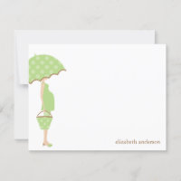 Mam om Baby shower te worden Dank je kaarten