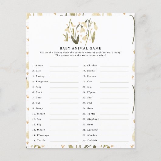 Mam om baby shower te worden flyer (Voorkant)