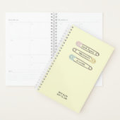 Mam om gele luiers Zwangerschapspanner te worden Planner (Display)