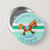 Mam om PaardenRocker Baby shower Button te zijn (Voorkant /achterkant)