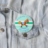 Mam om PaardenRocker Baby shower Button te zijn (In situ)