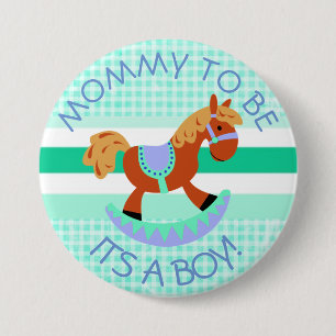Mam om PaardenRocker Baby shower Button te zijn