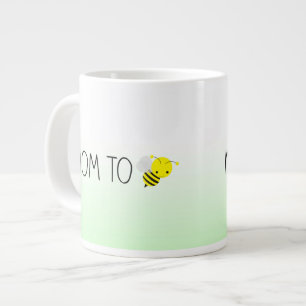 Mam om te worden, Cute Bumblebee Green/Yellow Grote Koffiekop