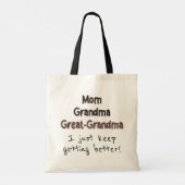 Mam-oma-achter-oma Tote Bag (Achterkant)