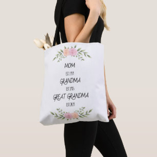 Mam, Oma, Grote Oma Custom Family Dates Draagtas
