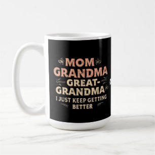 Mam, oma, oma, ik word steeds beter koffiemok