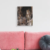 Mam op wachtdienst canvas afdruk (Insitu (Woonkamer))