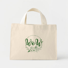 MAM op zijn kop spelt WOW! Mini Tote Bag