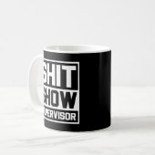 Mam Pa Bossager Leraar-Shit Show Supervisor Koffiemok (Voorkant links)