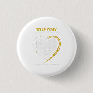 Mam Pa Gold in Memory Daughter Childhood Cancer A Ronde Button 3,2 Cm