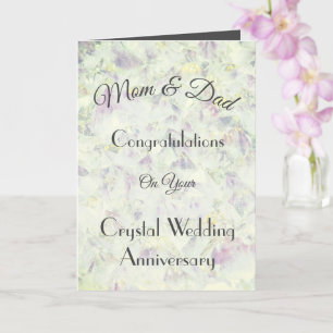 Mam & Pap Crystal Jubileum Groet Kaart