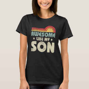 Mam Pap Quote Geweldige als mijn zoon Happy vaders T-shirt
